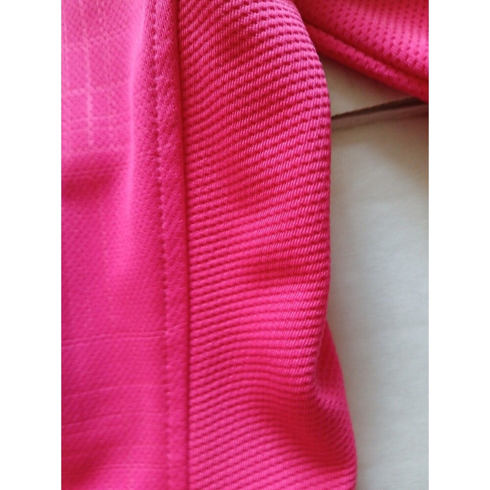 Reebok Women’s Quarter Zip PlayDry Pink-White  Large  Walking Outdoors Thunbhole - Picture 12 of 16